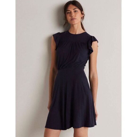 BODEN Ruffle Printed Mini Dress size 6 - Picture 1 of 11